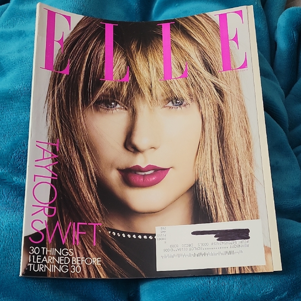 Elle Magazine with Taylor Swift. April 2019 Issue. New.